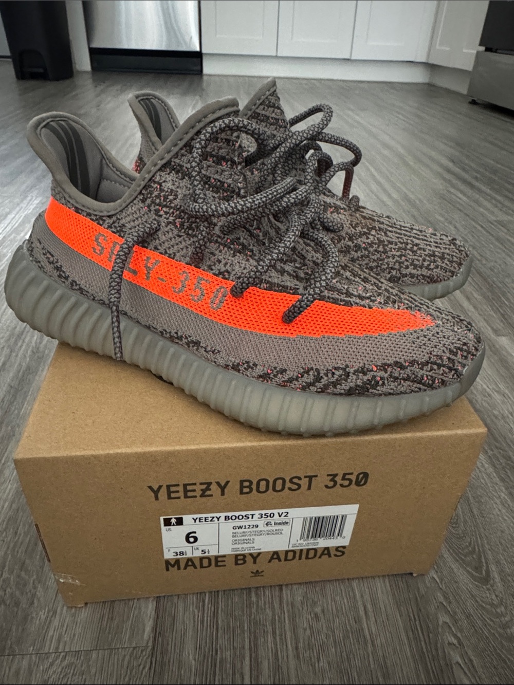 adidas Kids Yeezy Boost 350 V2 — Beluga

orange x grey
